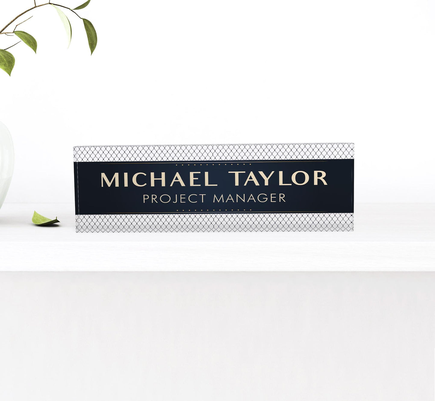 Desk Plaque,Personalized Acrylic Name Plate,Custom Name Plate for Desk, Name Sign,Gifts for Coworker, Boss,Graduation,New Job,Office Decor