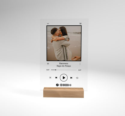 Personalized Song Acrylic Plaque, Mothers day gift, Valentines day gift, Birthday Gift, Wedding Gift, Christmas Gift, Minimalist (4x6) inch