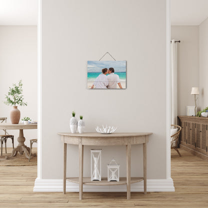 Artblox Handmade Personalized Photo Prints on Wood - Inspirational Wall Art with Your Picture - Custom Photo Gifts 6"x6"