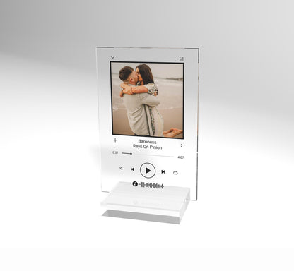 Personalized Song Acrylic Plaque, Mothers day gift, Valentines day gift, Birthday Gift, Wedding Gift, Christmas Gift, Minimalist (4x6) inch