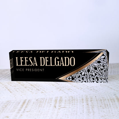 Personalized Desk Name Plate For Office Desk Printed On Acrylic Glass Cute Work Promotion Christmas Customized Gifts Office Decor