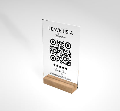 QR Code Display Sign, Business Review, QR code Sign
