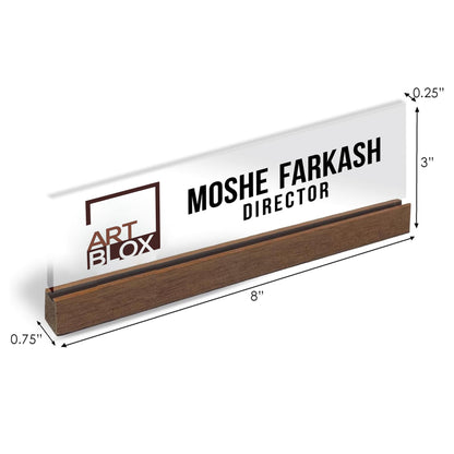 Personalized Name Plate for Desk | Custom Office Decor Nameplate Sign | Personalised Gift
