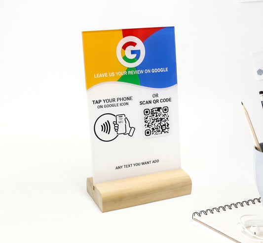 NFC google review stands - easy, instant feedback for businesses! boost your google reviews with our nfc online review stands