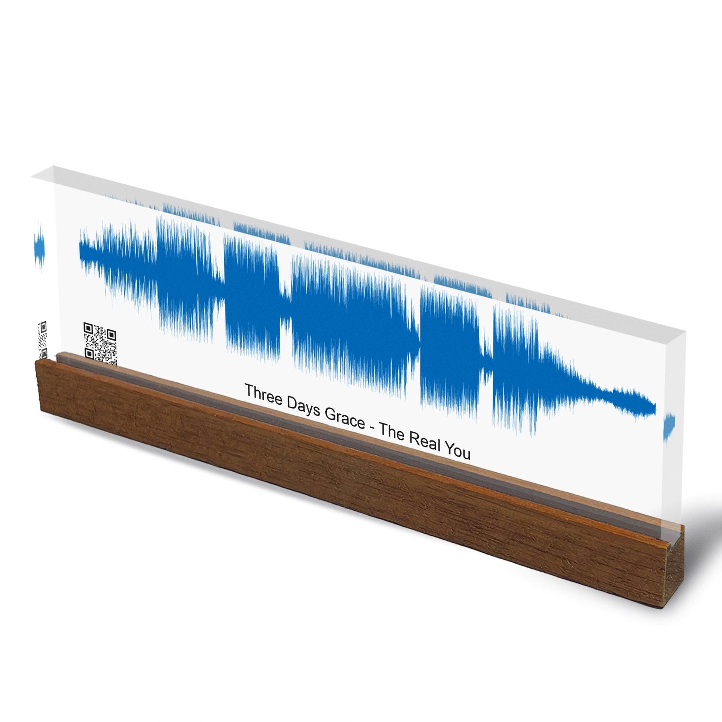 Artblox Soundwave Art With Scannable Qr Code Any Video Voice Recording Baby Heartbeat Or Song Spotify Plaque Christmas Personalized Gifts