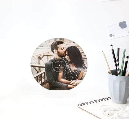 Personalized vinyl record, acrylic music plaque, custom plaque, music award, best artist award, vinyl record plaque 5"x5"