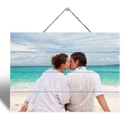 Artblox Handmade Personalized Photo Prints on Wood - Inspirational Wall Art with Your Picture - Custom Photo Gifts 6"x6"