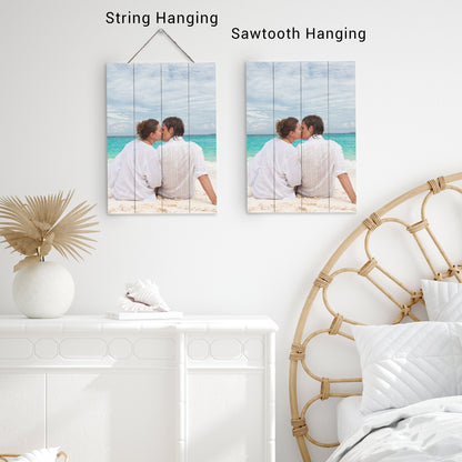 Artblox Handmade Personalized Photo Prints on Wood - Inspirational Wall Art with Your Picture - Custom Photo Gifts 6"x6"