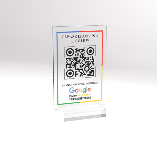 Personalized Leave Us a Review QR Code Sign, Google Review Sign, Small Business Marketing Sign, Ask for Review QR Code Sign