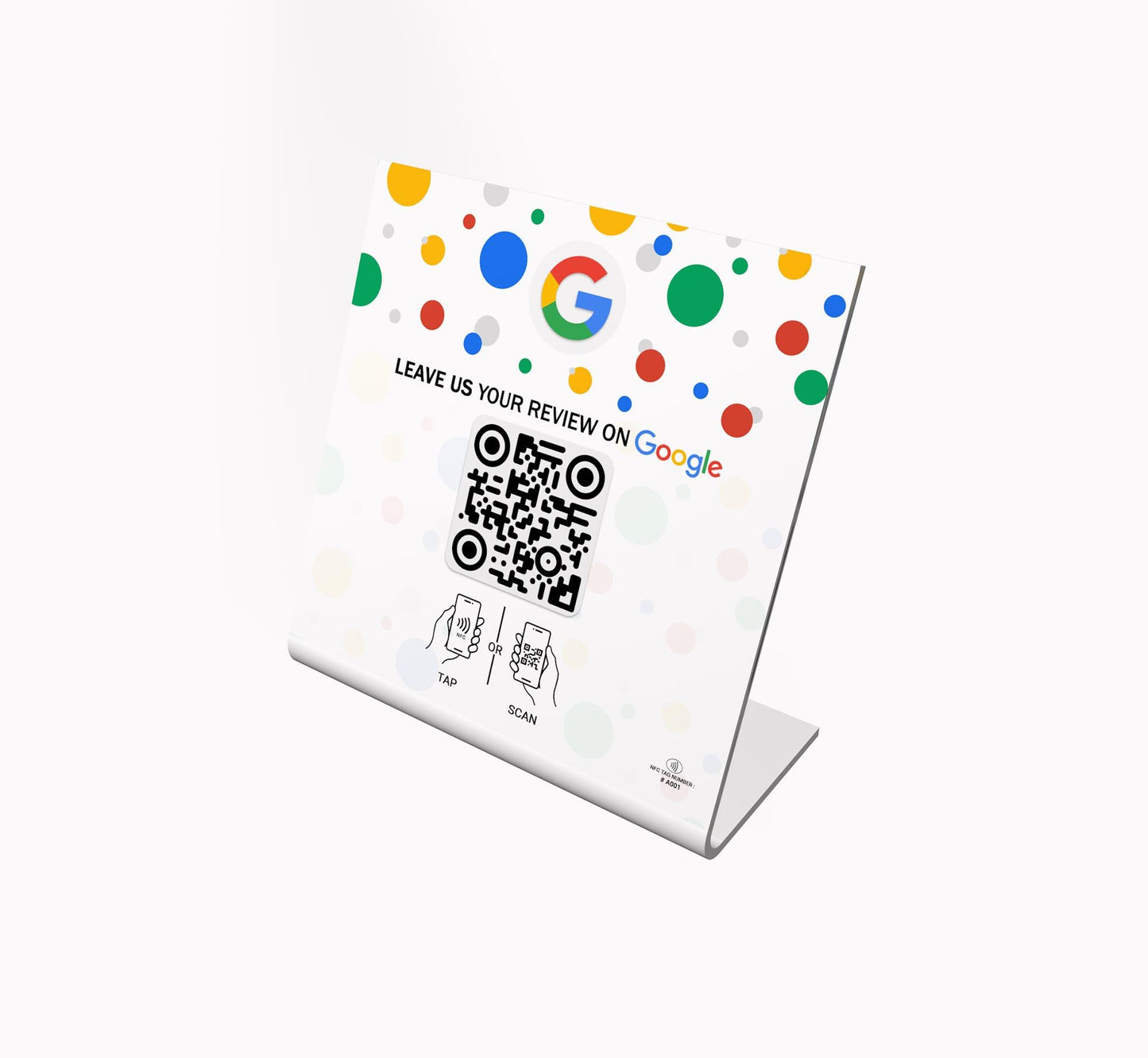 NFC Google Review Stand, One Tap Instant Feedback & Ratings | Elevate Customer - Boost Business Reviews | Reusable One Touch NFC Reviews