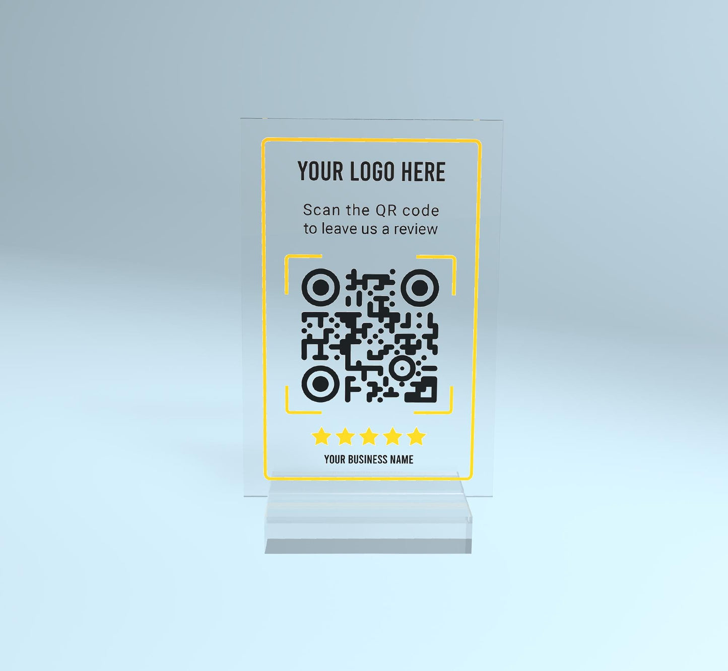 Google Review Plaque, Custom QR Code Acrylic Display, Small Business Decor, Beauty, Spa, Salon, Restaurant, Office, Online Feedback Reviews