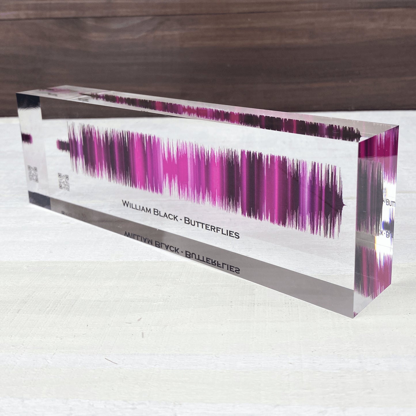 Artblox Soundwave Art With Scannable Qr Code Any Video Voice Recording Baby Heartbeat Or Song Spotify Plaque Christmas Personalized Gifts