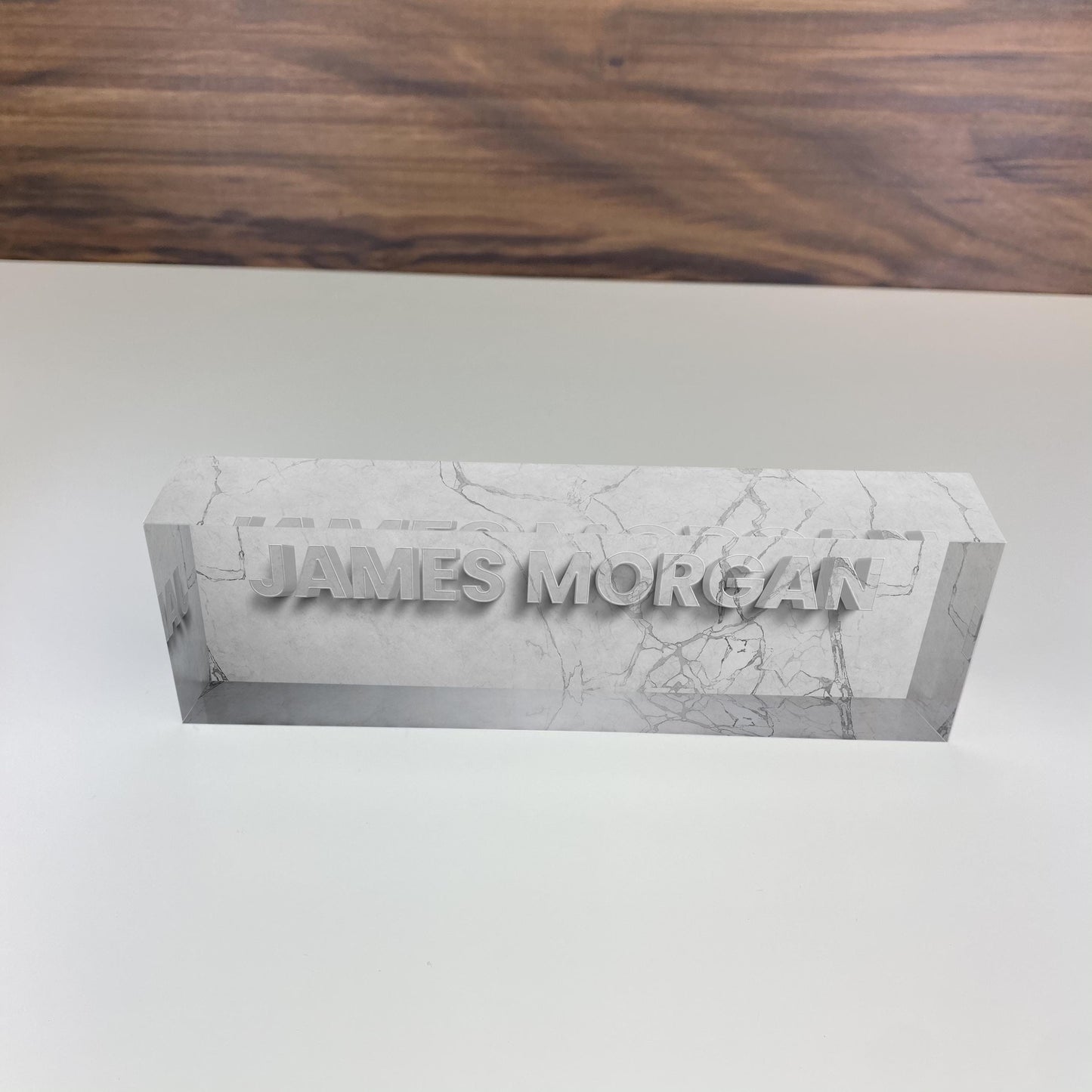 Personalized 3D Nameplate, Office Name Plate, Promotion ,Gift New Office, Gift New Office, Phd Gift, Office Desk Decor, White Marble 3D Text