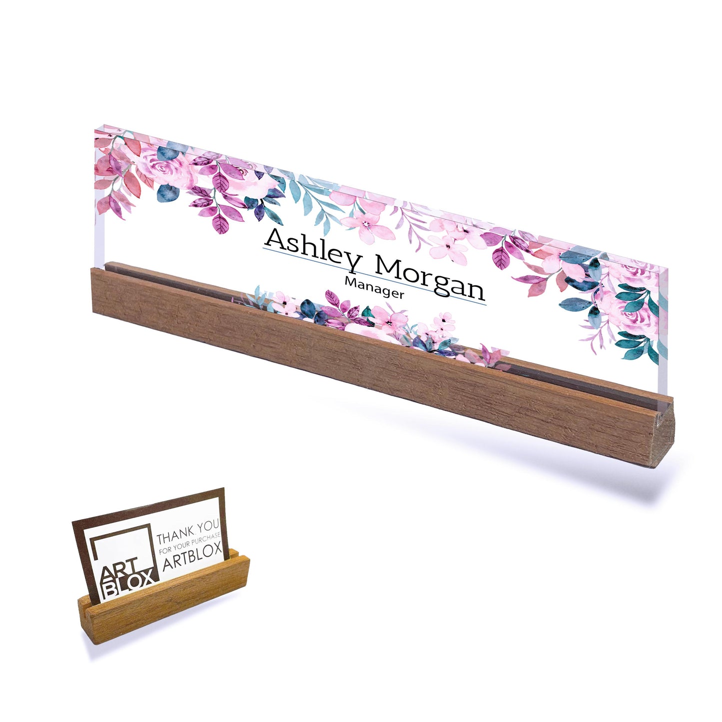 Custom Desk Nameplate, Personalized Acrylic Office Name Plate, Coworker Office Business Gift, Desk Plaque for New Job,Modern Graduation Gift