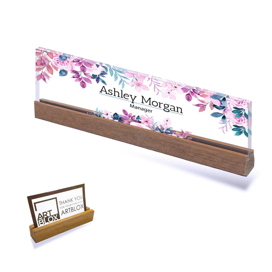 Custom Desk Nameplate, Personalized Acrylic Office Name Plate, Coworker Office Business Gift, Desk Plaque for New Job,Modern Graduation Gift