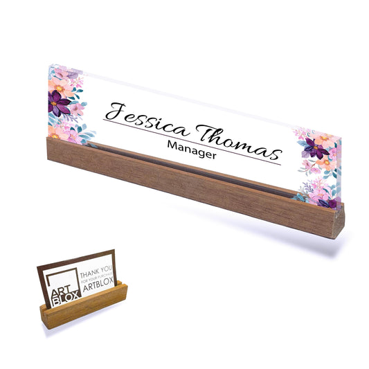 Desk Name Plate, Custom Name Plate for Desk, Acrylic Name Desk Plate, New Job Gift, Promotion Gift, Coworker Gift, Graduation