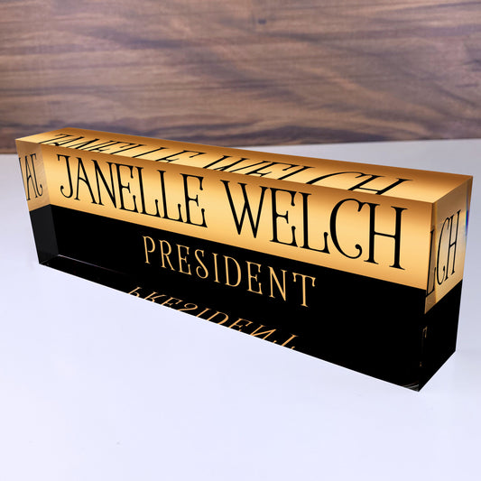 Personalized Name Plate for Desk | Custom Office Decor Nameplate Sign | Personalised Gift