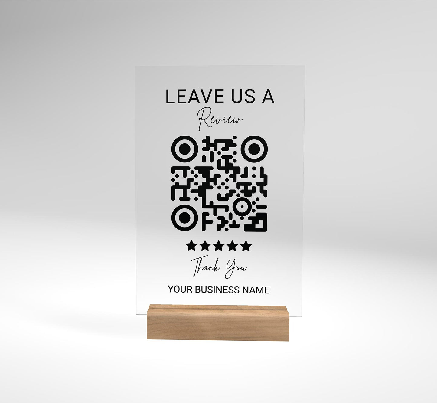 QR Code Display Sign, Business Review, QR code Sign