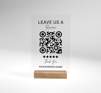QR Code Display Sign, Business Review, QR code Sign